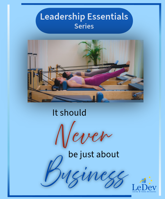 It's Not Just About Business Article